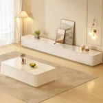 ⁦طقم طاولة تلفاز مع قهوة لغرفة المعيشة⁩ - الصورة ⁦2⁩