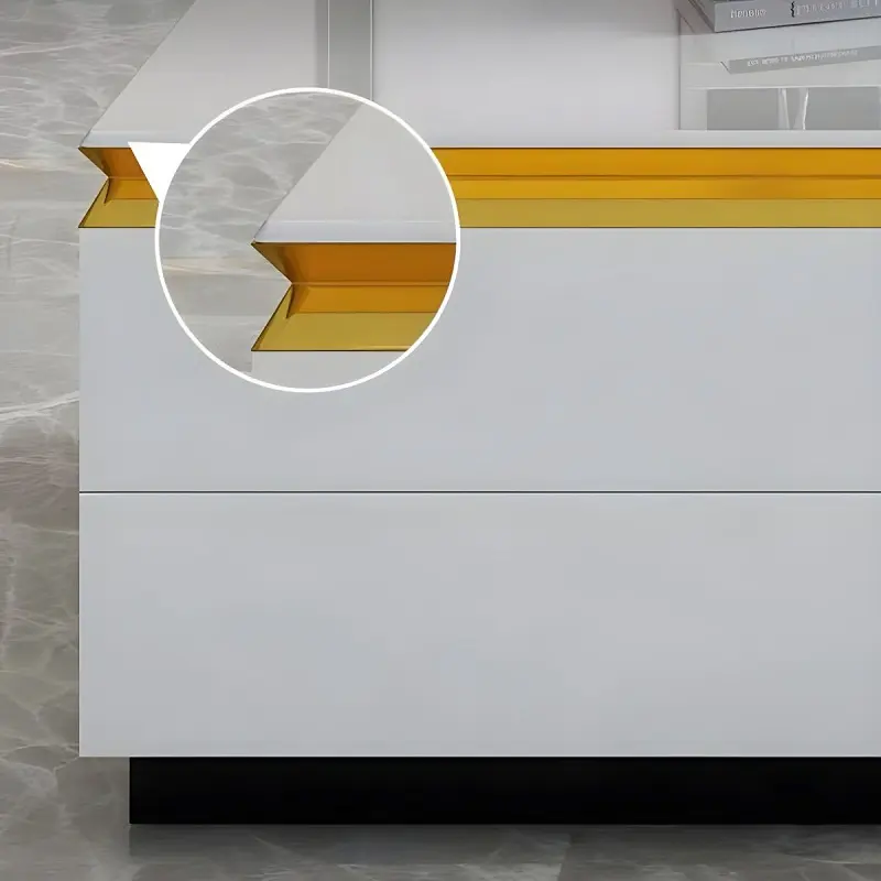 طقم طاولة قهوة مع تلفاز بتصميم انيق