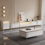 طقم طاولات لغرفة المعيشة فاخر