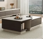 طقم طاولة قهوة مع تلفاز كلاسيك