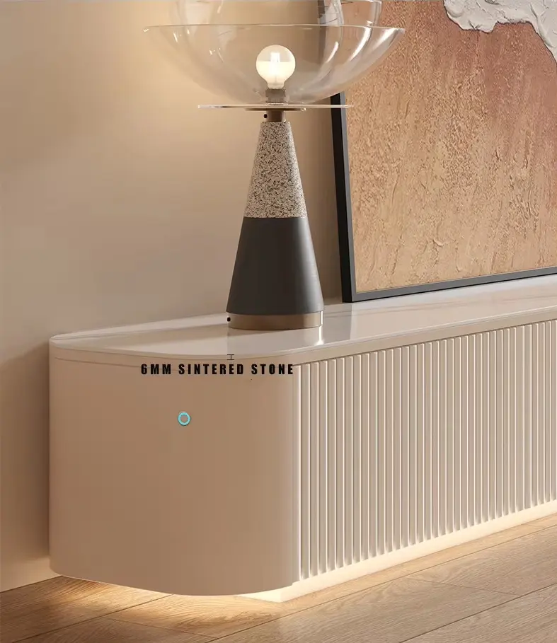 طقم طاولة قهوة مع تلفاز راقي