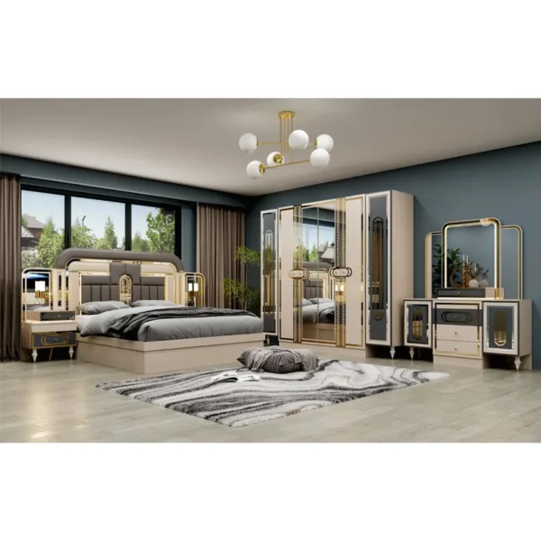 غرفة نوم كاملة علي الطراز التركي