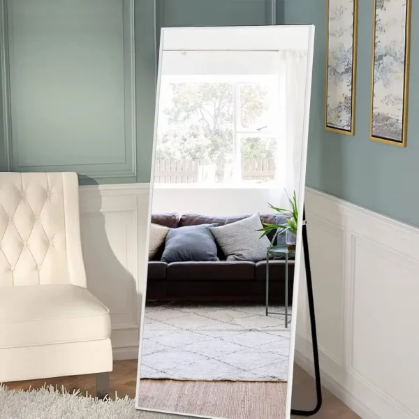 مرايا بتصميم مستطيل مع ستاند متين