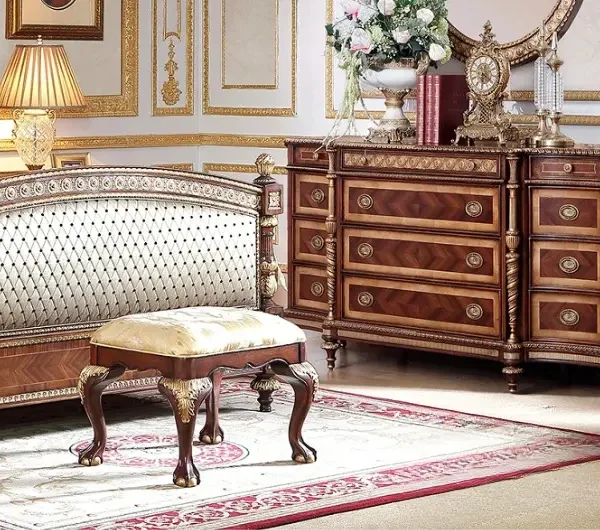 وحدة ادراج لغرفة نوم بتصميم ملكي