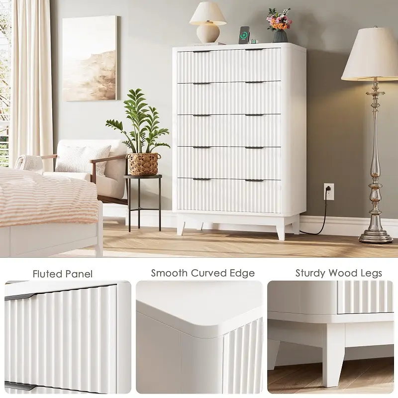 وحدة ادراج ذكية لغرفة النوم 