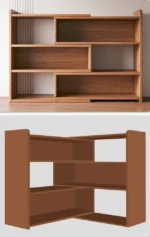 وحدة ادراج خشب متعدد الطبقات