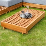 جلسات خارجية مع طاولة قهوة