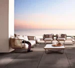 جلسات خارجية مع طاولة القهوة للفناء