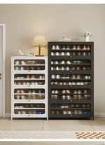 خزانة أحذية خشب عملية لتنظيم المدخل والمساحات الداخلية