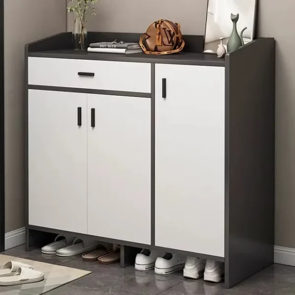 خزانة أحذية عصرية بتصميم بسيط للمدخل