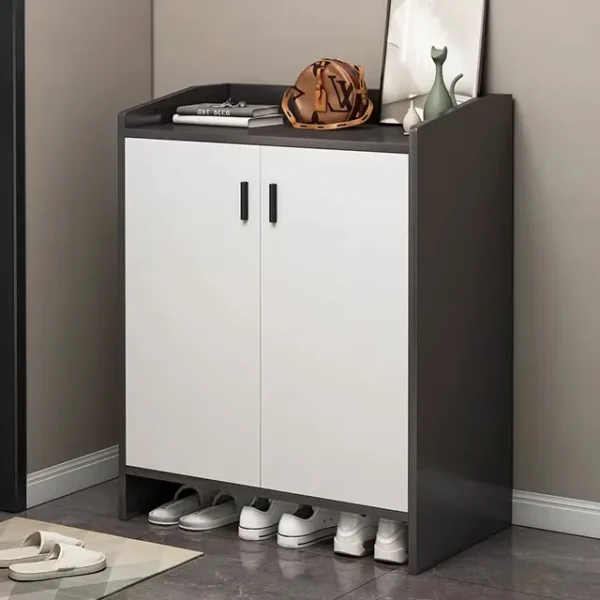 خزانة أحذية عصرية بتصميم بسيط للمدخل