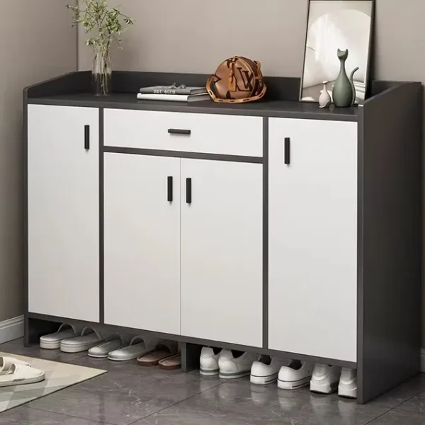 خزانة أحذية عصرية بتصميم بسيط للمدخل