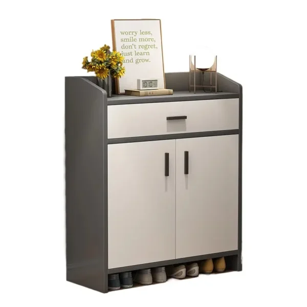 خزانة أحذية عصرية بتصميم بسيط للمدخل