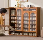 خزانة أحذية بمساحة تخزين واسعة