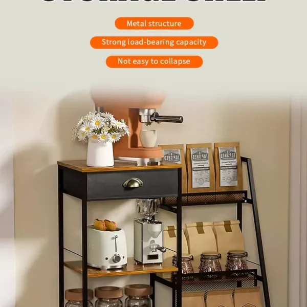 كوفى كورنر عملي لغرفة المعيشة بتصميم منظم وخامات متينة