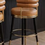 كرسي بار مرتفع دوار 360 درجة مودرن